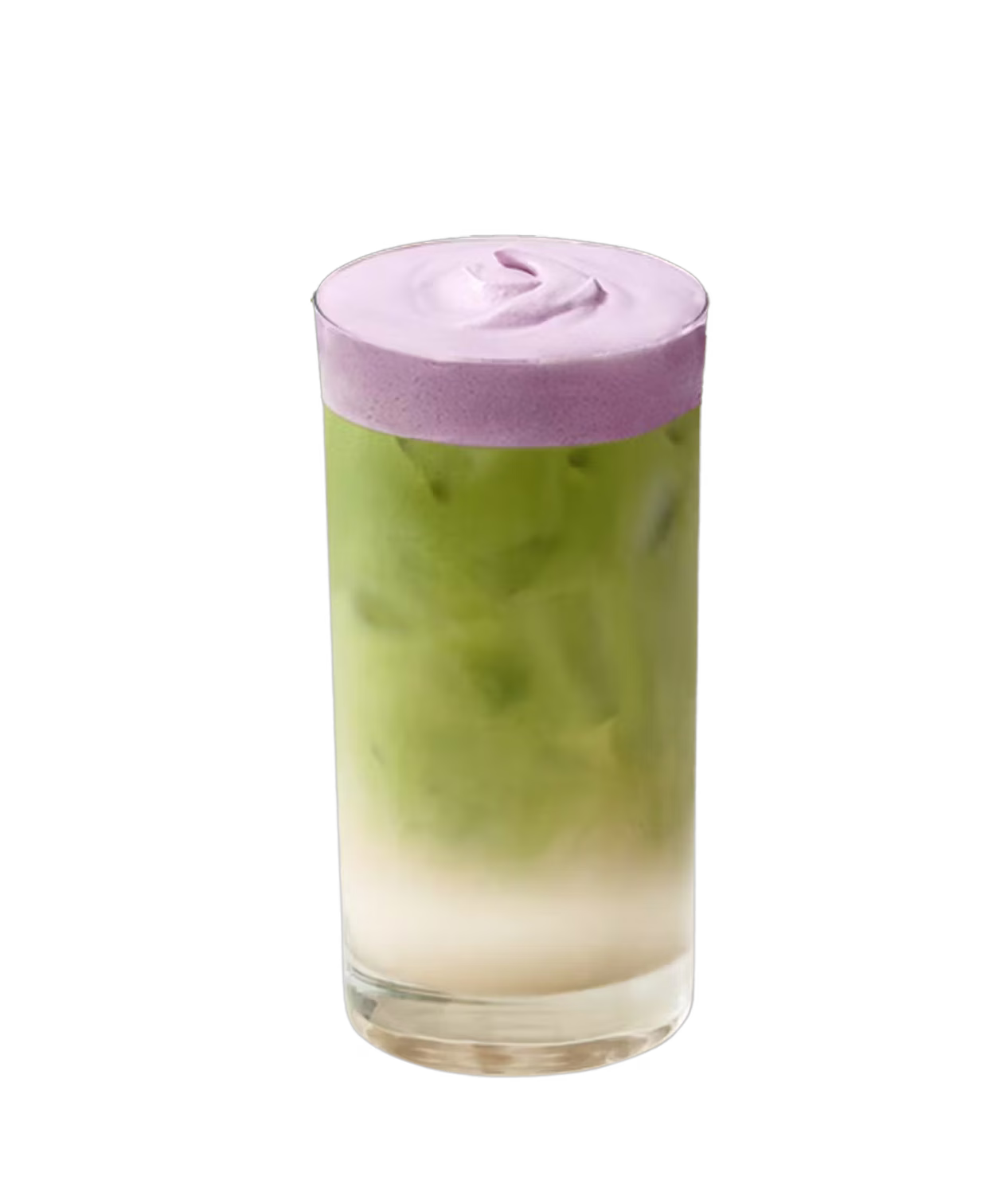 Iced Ube Matcha Latte with Ube Dream Top